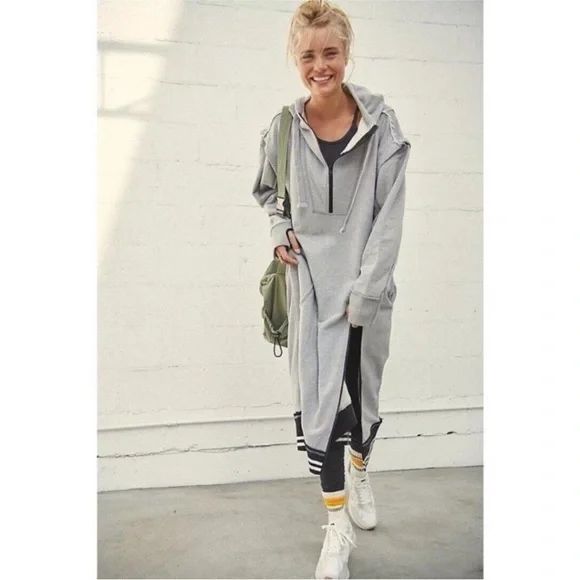 Free People Match Up Maxi Sweat Dress - Picture 2 of 4